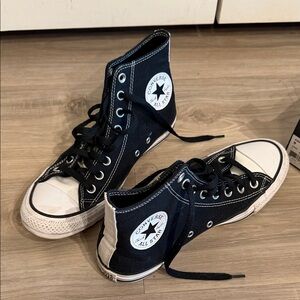 Converse Black and White High Top Sneakers